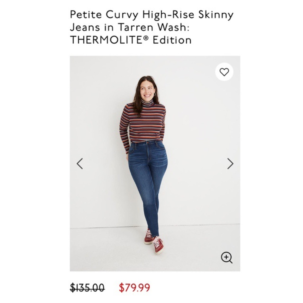 Madewell petite curvy High Rise Jeans Tarren wash